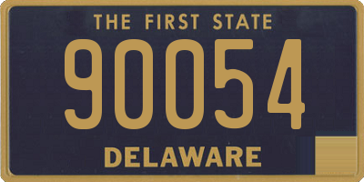 DE license plate 90054