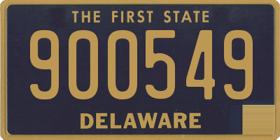 DE license plate 900549