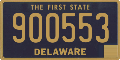 DE license plate 900553