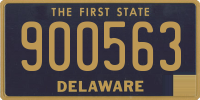 DE license plate 900563