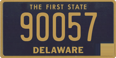 DE license plate 90057