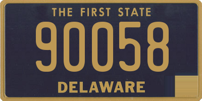 DE license plate 90058