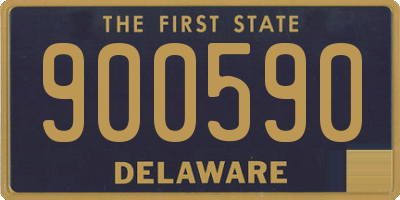 DE license plate 900590