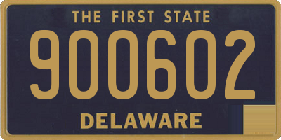 DE license plate 900602