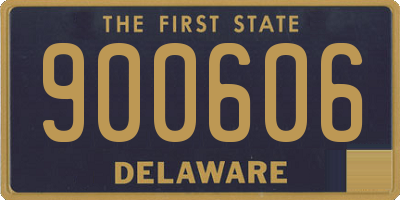 DE license plate 900606