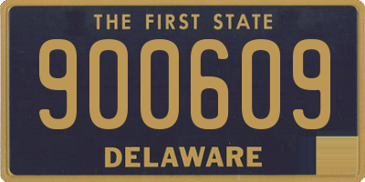 DE license plate 900609