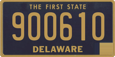 DE license plate 900610