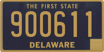 DE license plate 900611