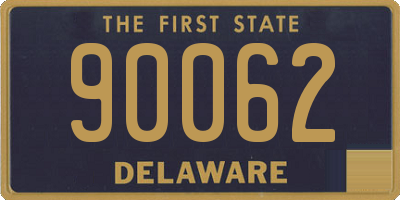 DE license plate 90062