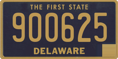 DE license plate 900625