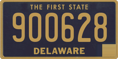 DE license plate 900628