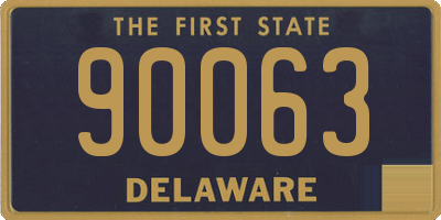 DE license plate 90063