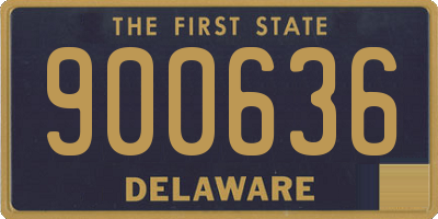 DE license plate 900636