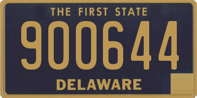 DE license plate 900644