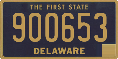 DE license plate 900653