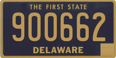DE license plate 900662