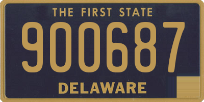 DE license plate 900687
