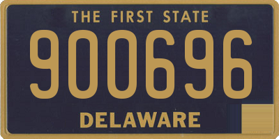 DE license plate 900696