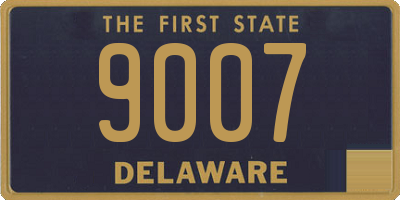 DE license plate 9007