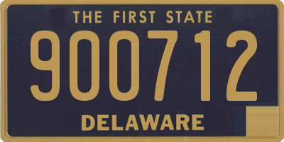 DE license plate 900712