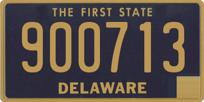 DE license plate 900713