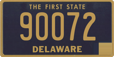 DE license plate 90072