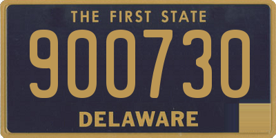 DE license plate 900730