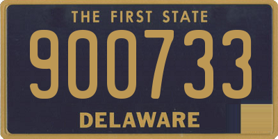 DE license plate 900733