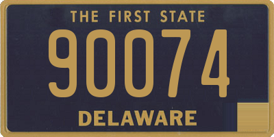 DE license plate 90074