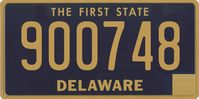 DE license plate 900748