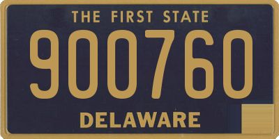 DE license plate 900760
