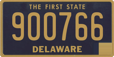 DE license plate 900766