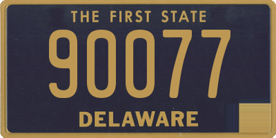 DE license plate 90077