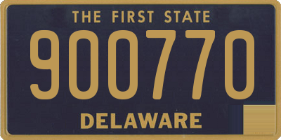 DE license plate 900770