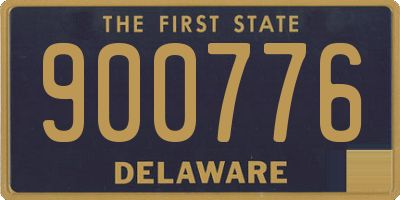DE license plate 900776