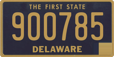 DE license plate 900785