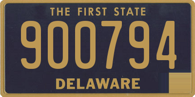 DE license plate 900794