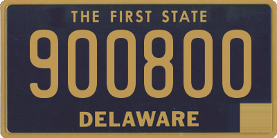 DE license plate 900800