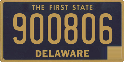 DE license plate 900806