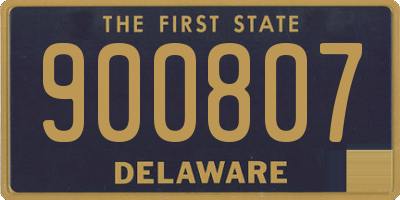 DE license plate 900807