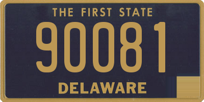 DE license plate 90081
