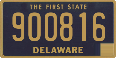DE license plate 900816