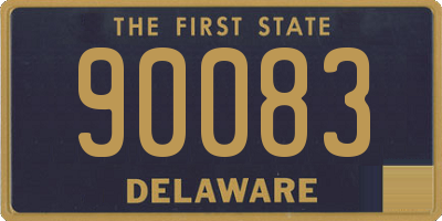 DE license plate 90083