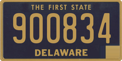 DE license plate 900834