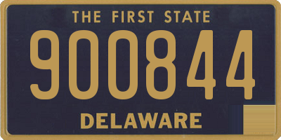 DE license plate 900844