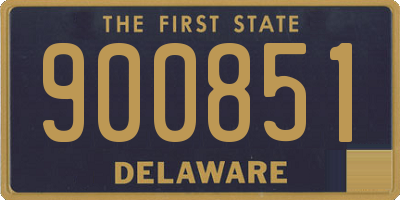 DE license plate 900851