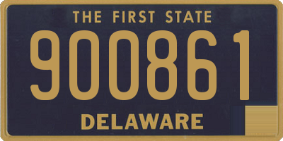 DE license plate 900861