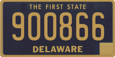 DE license plate 900866