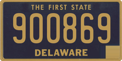 DE license plate 900869