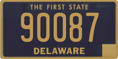 DE license plate 90087